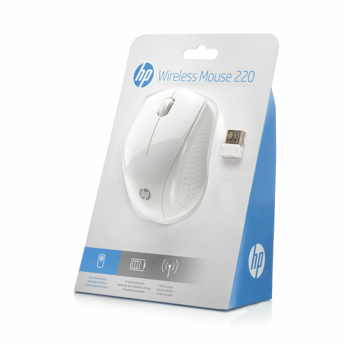 Mouse senza Fili HP 220 Bianco 1600 dpi 4 S9903734_2