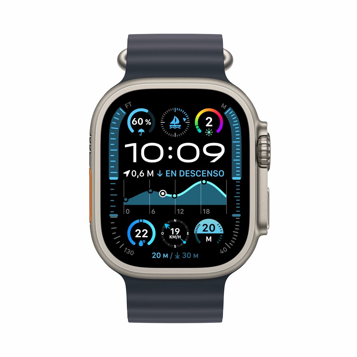 Smartwatch Apple Watch Ultra2 1,92" Titanio Blu Marino 49 mm 3 S77207681_1