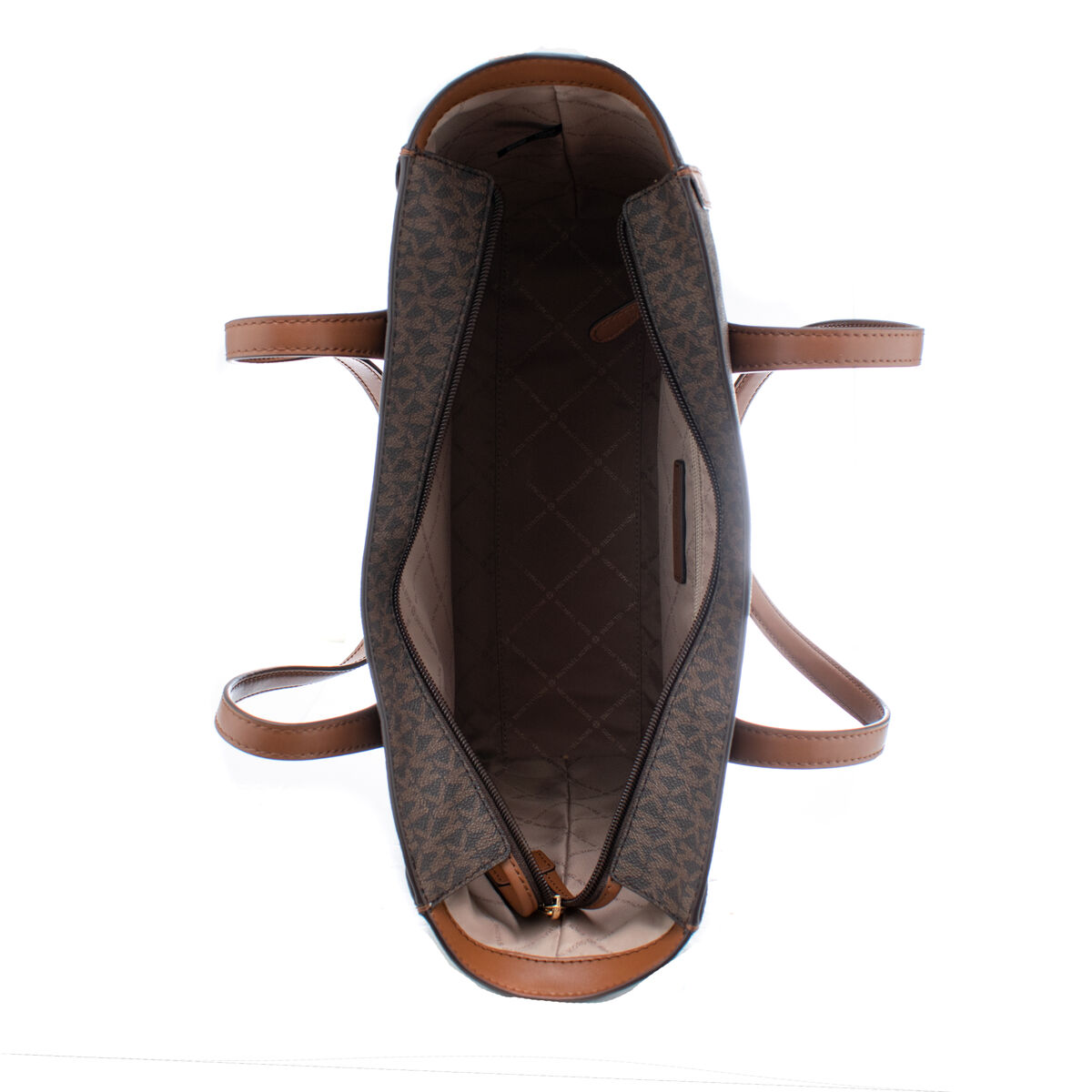 Borsa a Spalla Michael Kors Leida Marrone 34 x 29 x 12 cm 4 S0388889_2