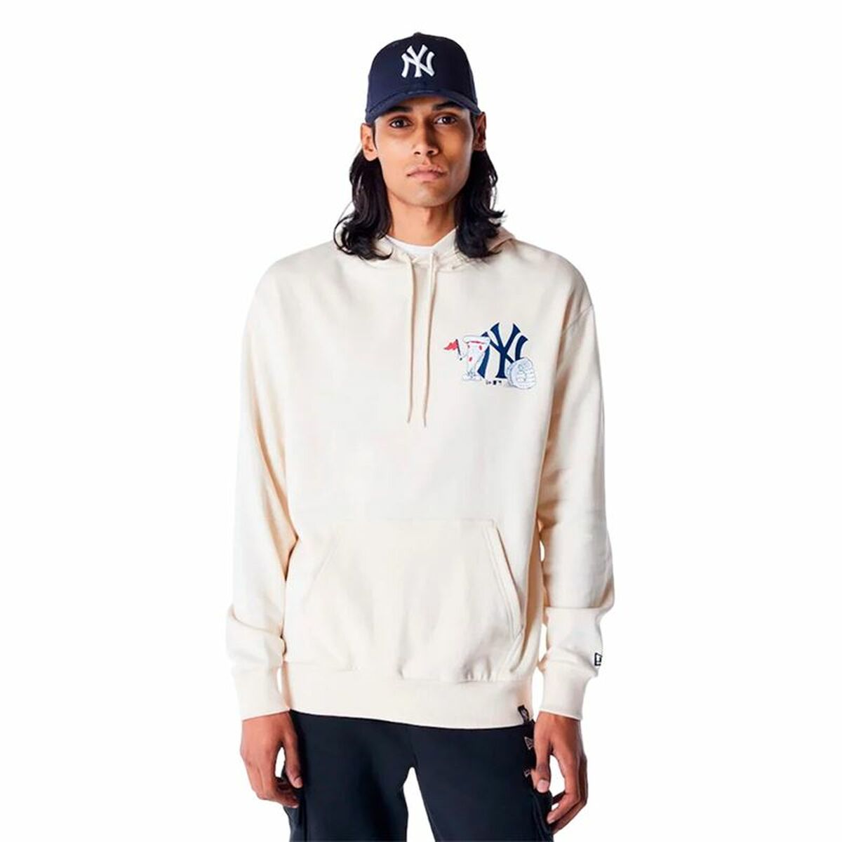 Felpa con Cappuccio Uomo New Era MLB FOOD GRPHC OS New York Yankees 2 S64166424_0