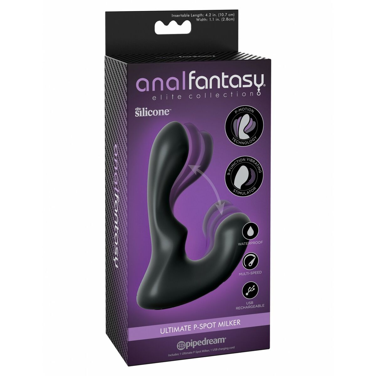 Massaggiatore Prostatico Pipedream Anal Fantasy Elite Nero 3 S9406627_1