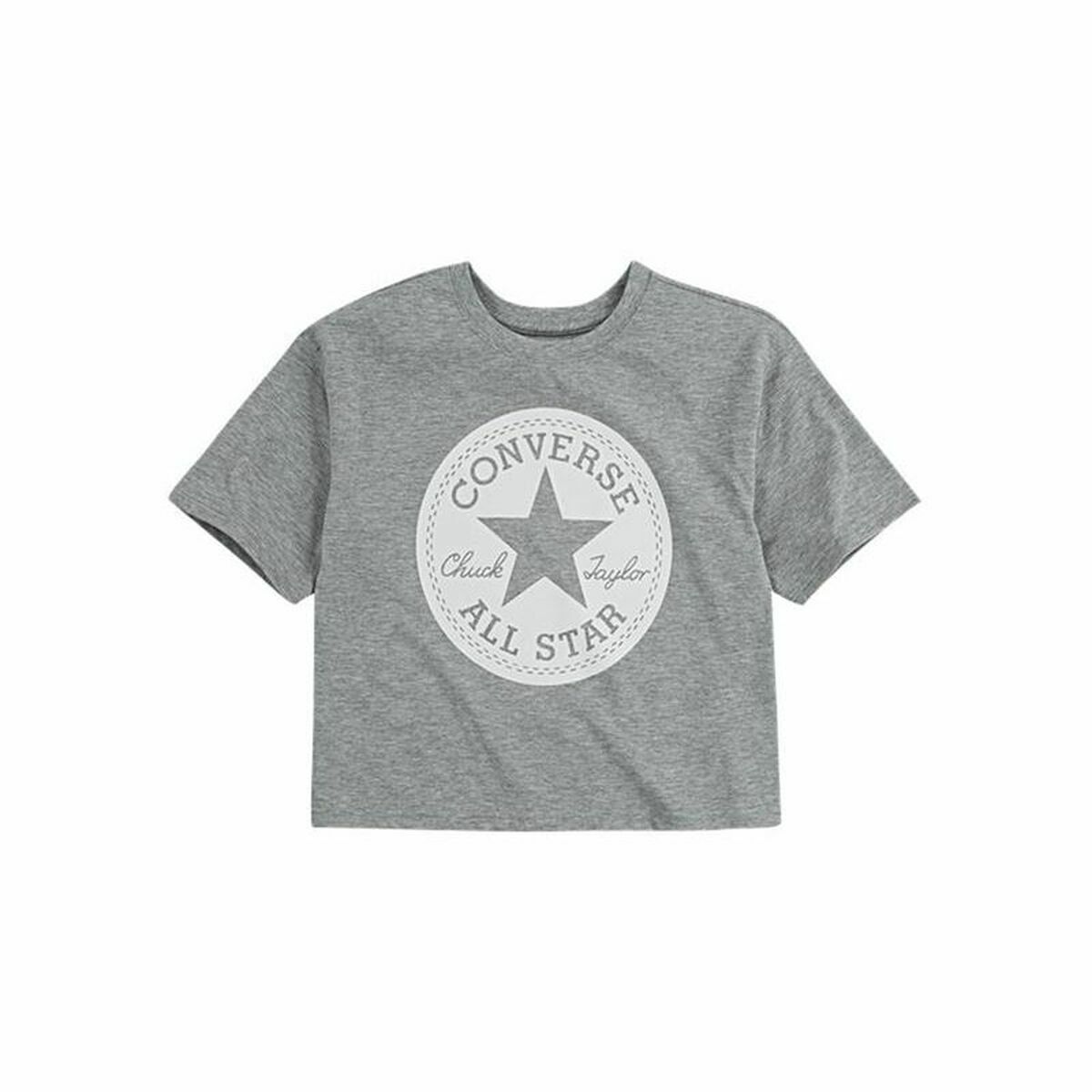 Maglia a Maniche Corte Converse Chuck Patch Boxy Grigio 4 S6492808_2