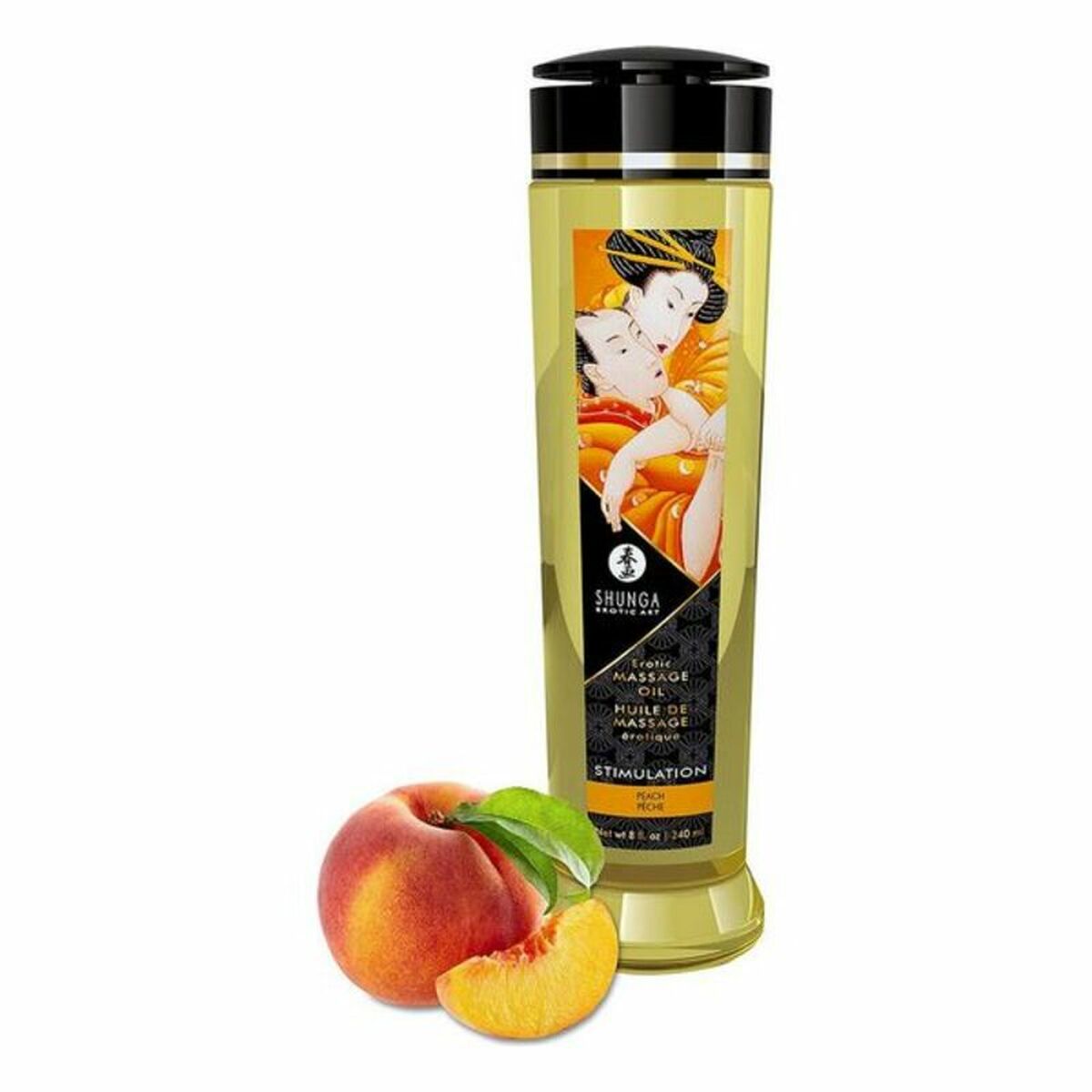 Olio per Massaggio Erotico Shunga 240 ml Pesca 3 M0406185_1