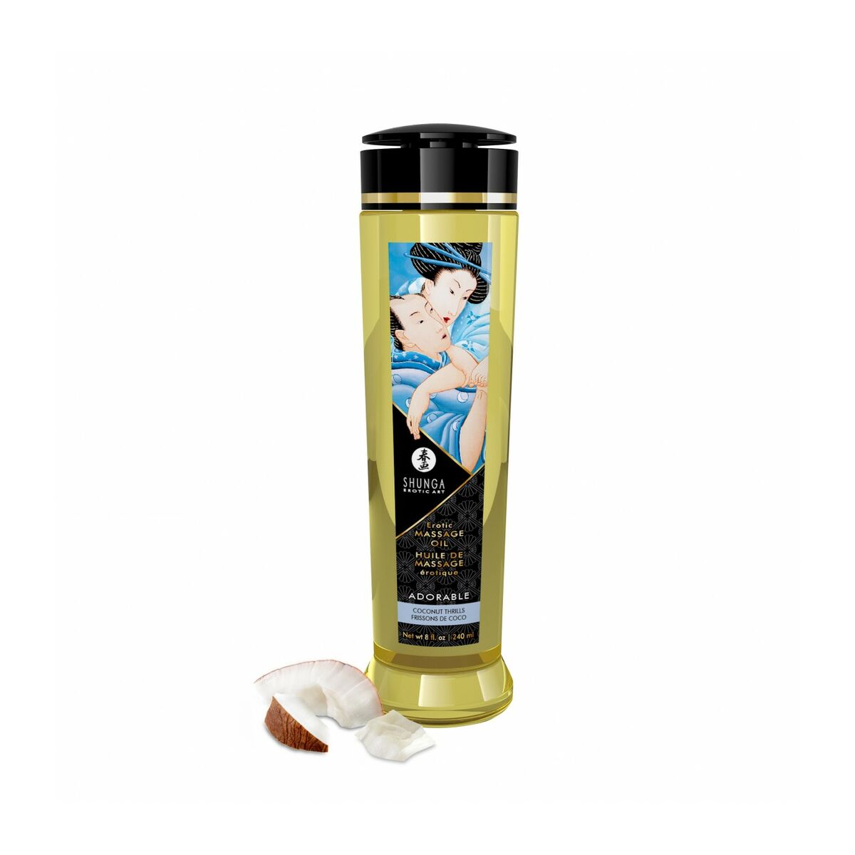 Olio per Massaggio Erotico Shunga 240 ml Cocco 4 M0406189_2
