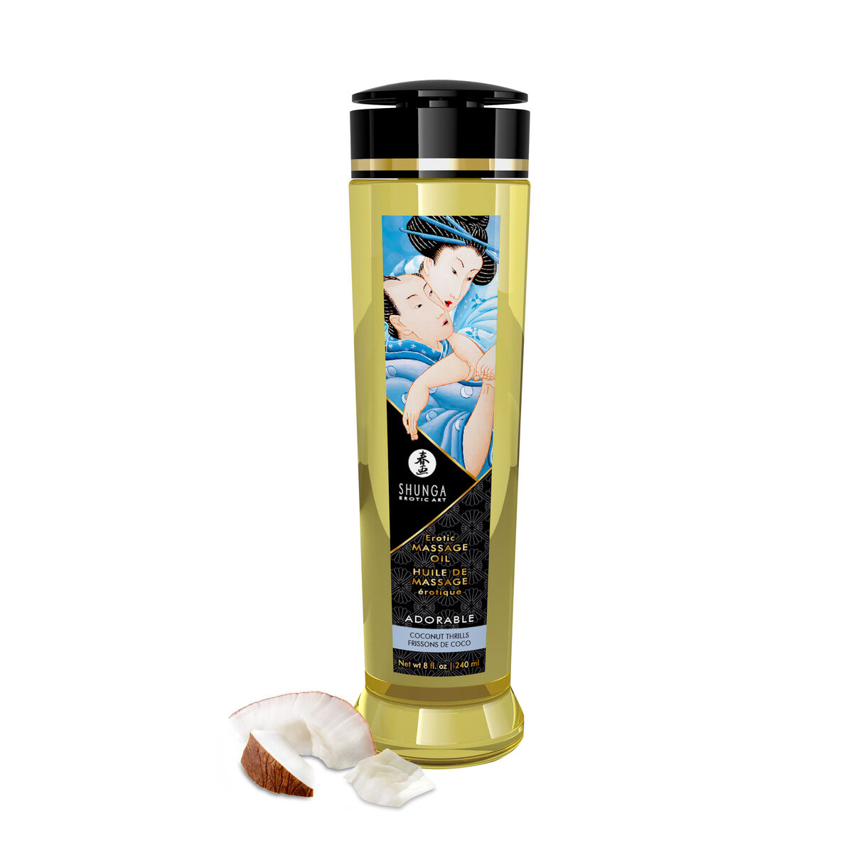 Olio per Massaggio Erotico Shunga 240 ml Cocco 3 M0406189_1