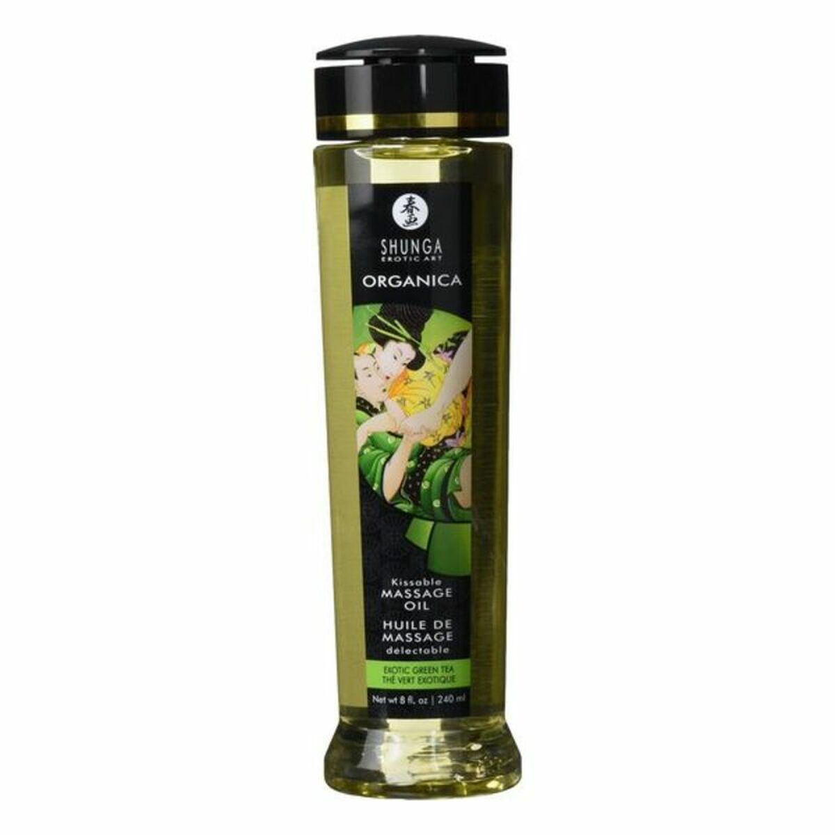 Olio per Massaggio Erotico Shunga 240 ml Tè Verde 2 M0406197_0