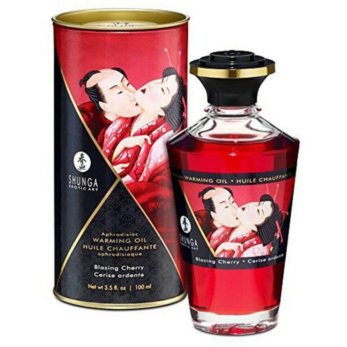 Olio per Massaggio Erotico Shunga Blazing cherry 100 ml 2 M0406062_0