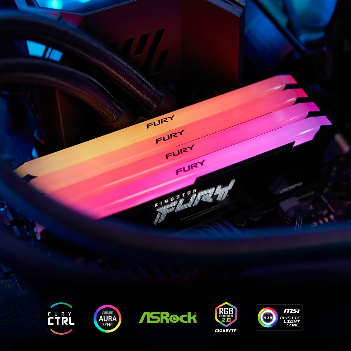 Memoria RAM Kingston FURY Beast RGB 32 GB DDR4 3200 MHz CL16 13 S9193373_11