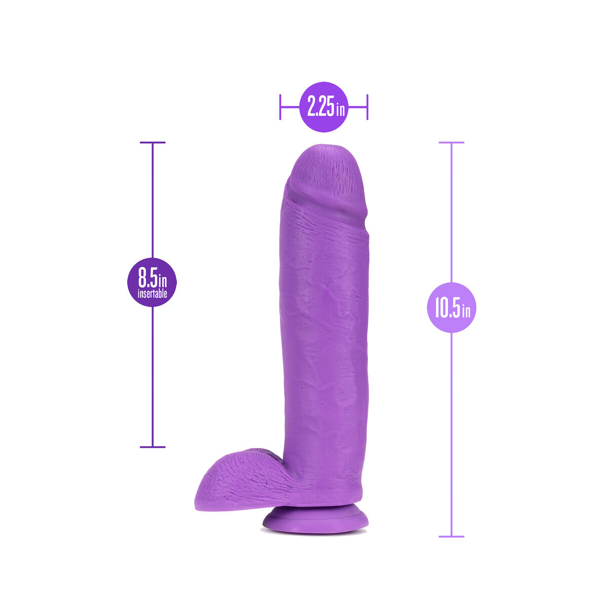 Dildo Realistico Blush Neo PVC Ø 5,7 cm (21,6 cm) 5 S9402313_3