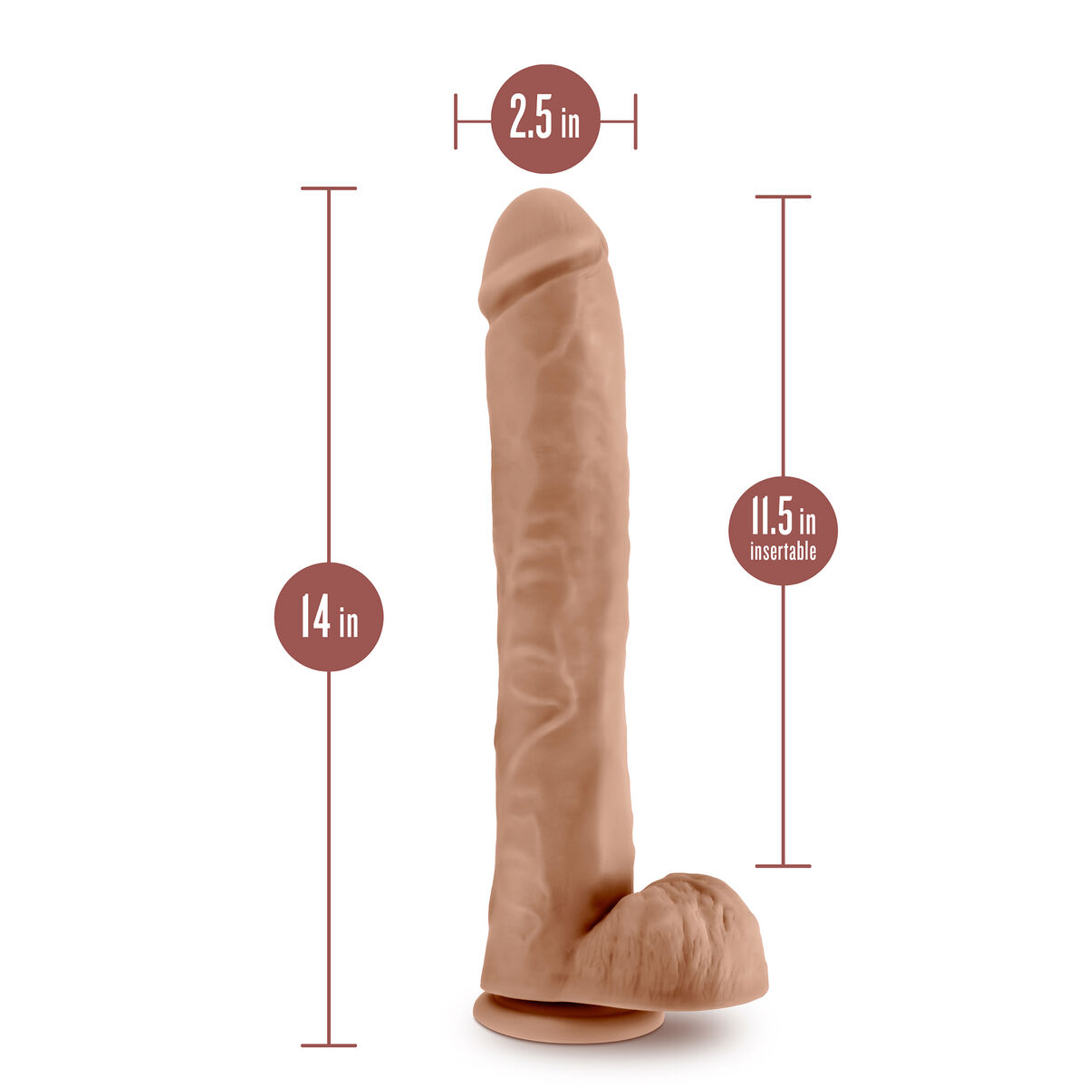 Dildo Realistico Blush Au Naturel TPE Ø 6,3 cm 6 S9402438_4