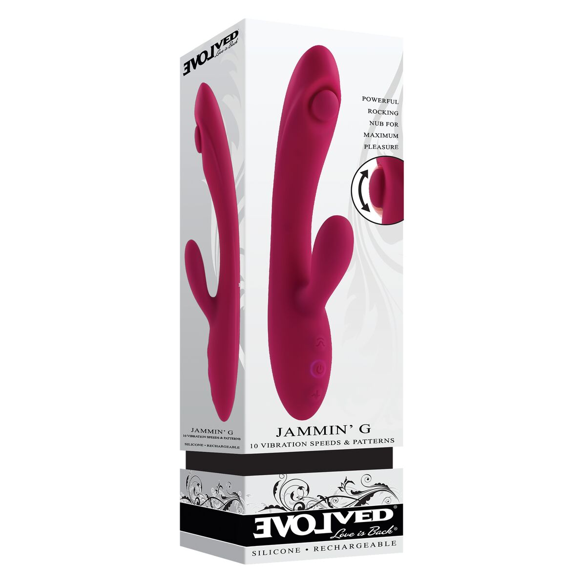 Vibratore per il Punto-G Evolved Jammin G Rosso 5 S9404972_3