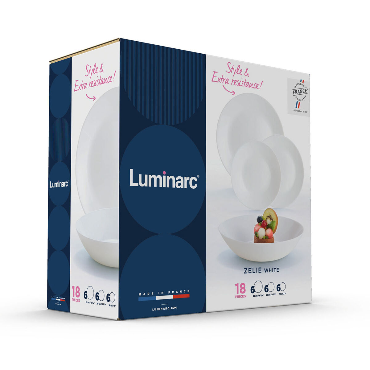 Set di Stoviglie Luminarc 12004 Bianco Vetro 18 Pezzi 3 S2710478_1