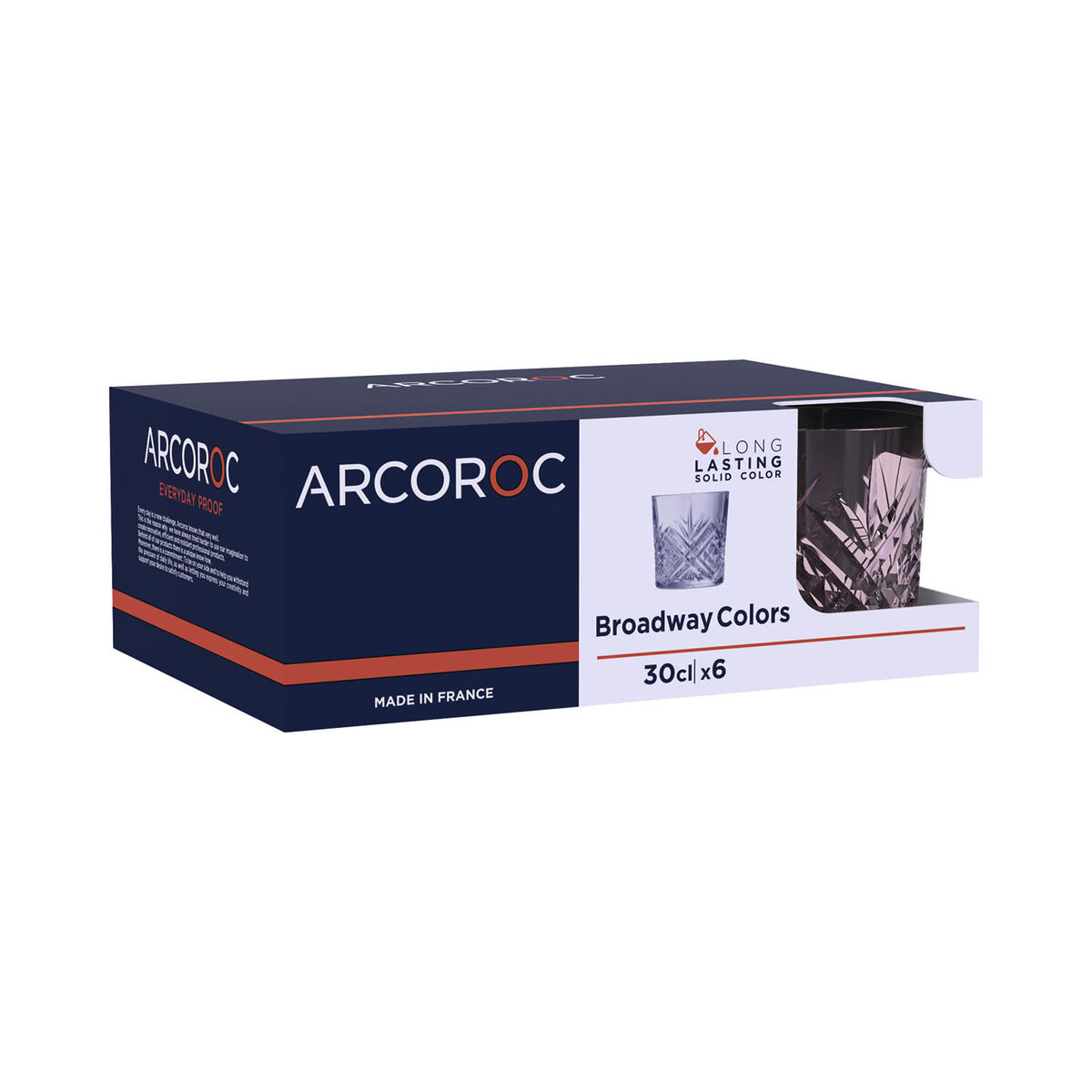 Set di Bicchieri Arcoroc Broadway Vetro 330 ml 6 Unità 6 S2711725_4
