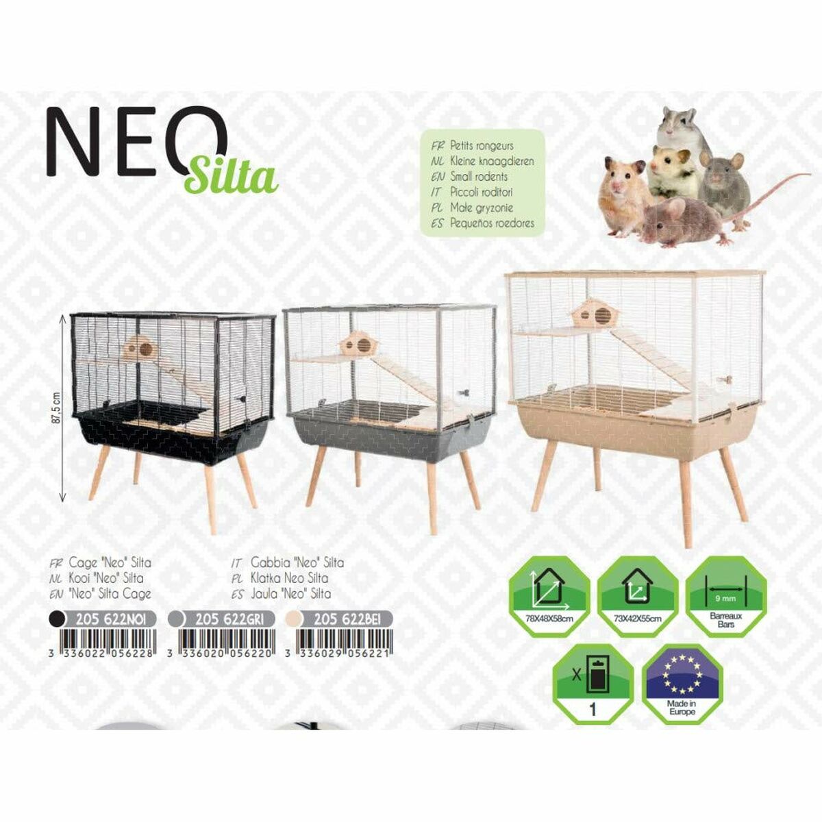 Gabbia Zolux 78 cm Legno Metallo/Plastica (1 Pezzi) 3 S9111869_1