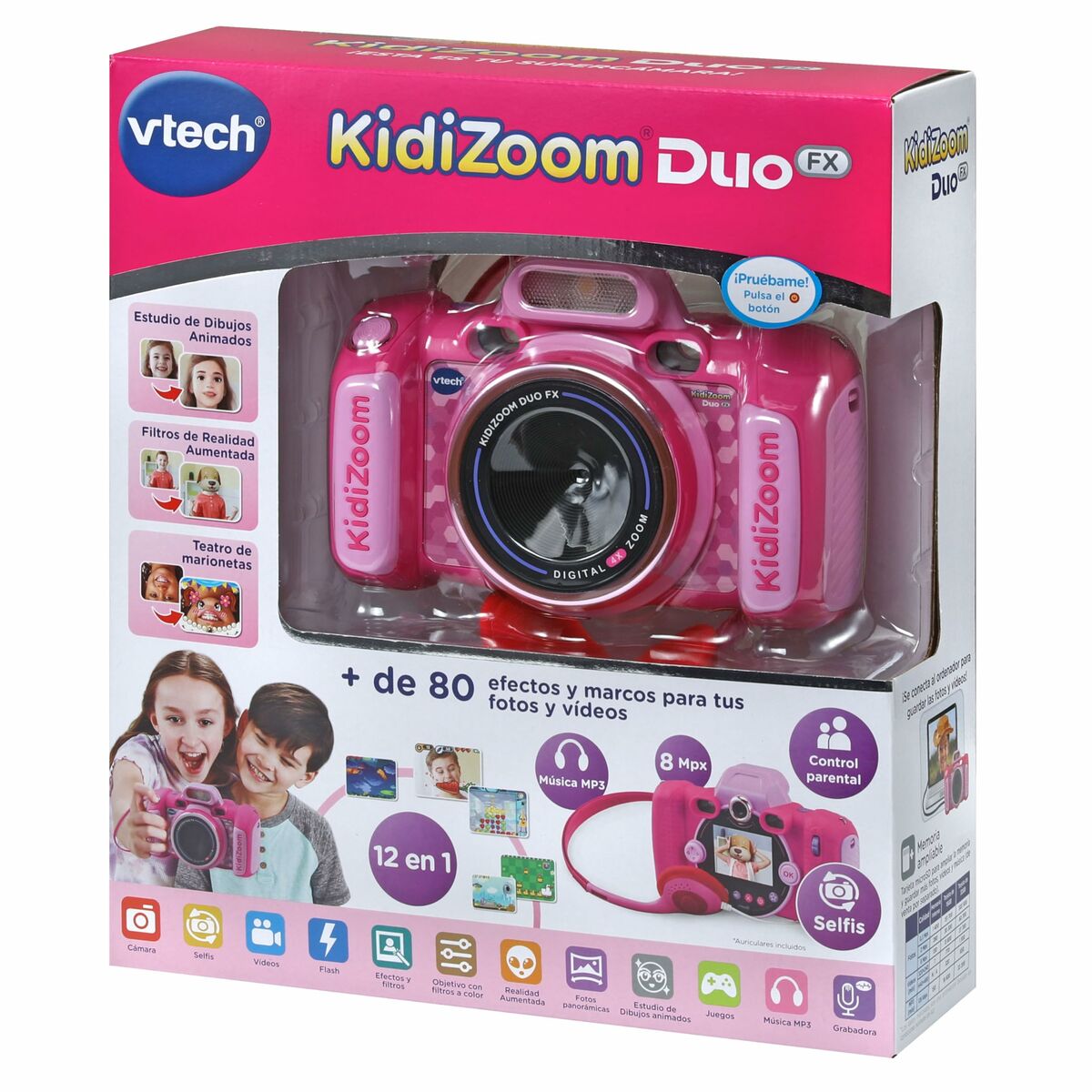 Macchina fotografica giocattolo per bambini Vtech Kidizoom Duo DX Rosa 5 S2435785_3