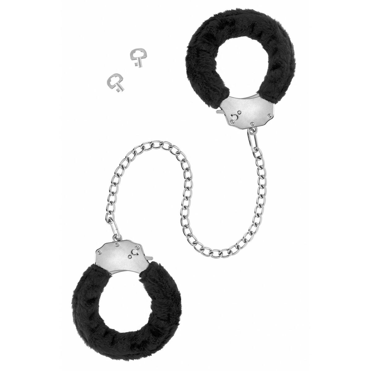 Set di Manette e Cavigliere Fetish Tentation Nero 2 M0406277_0