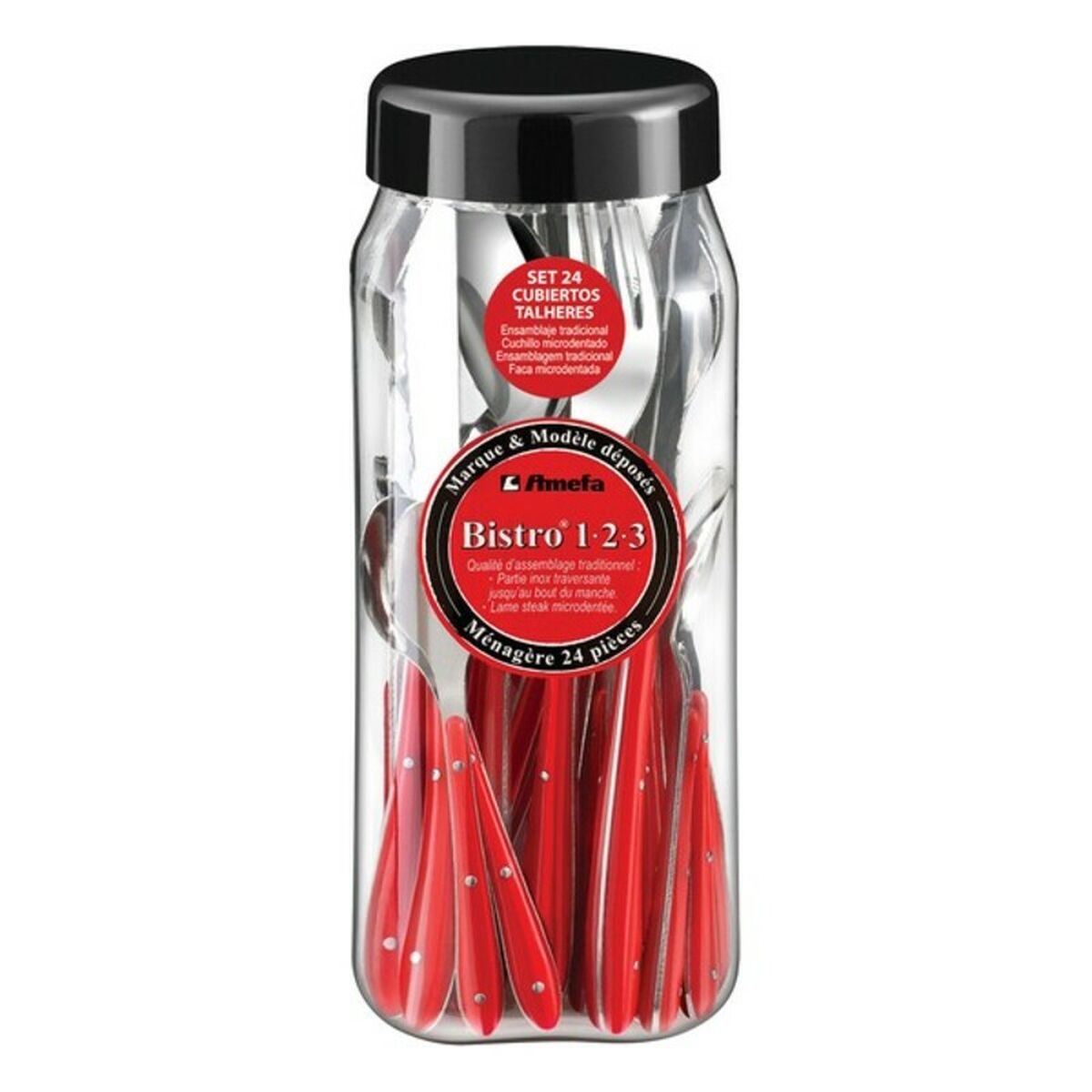 Servizio di Posate Amefa Bistro Metallo Bicolore 24 Pezzi 5 S2701777_3