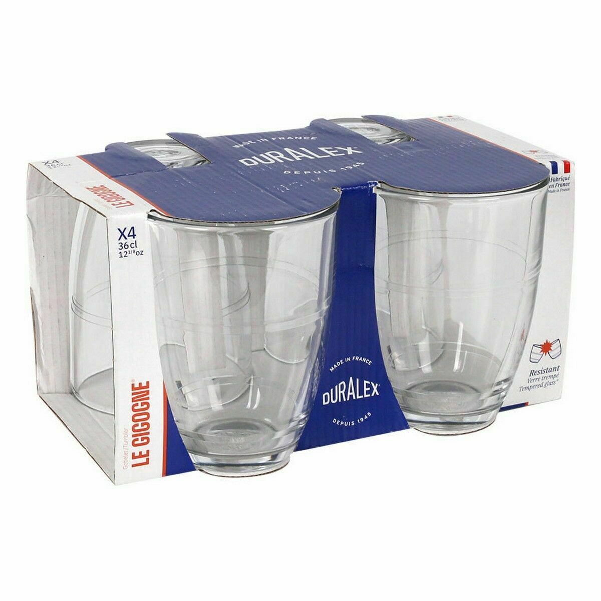 Set di Bicchieri Duralex Gigogne 4 Pezzi 360 ml (8 Unità) 3 S2227075_1