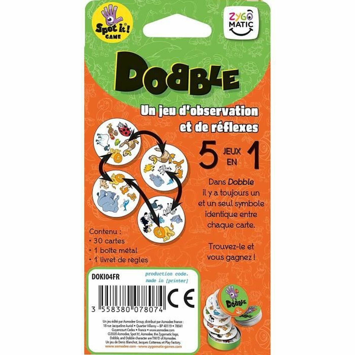 Gioco da Tavolo Asmodee Dobble Kids (FR) 7 S7124219_5