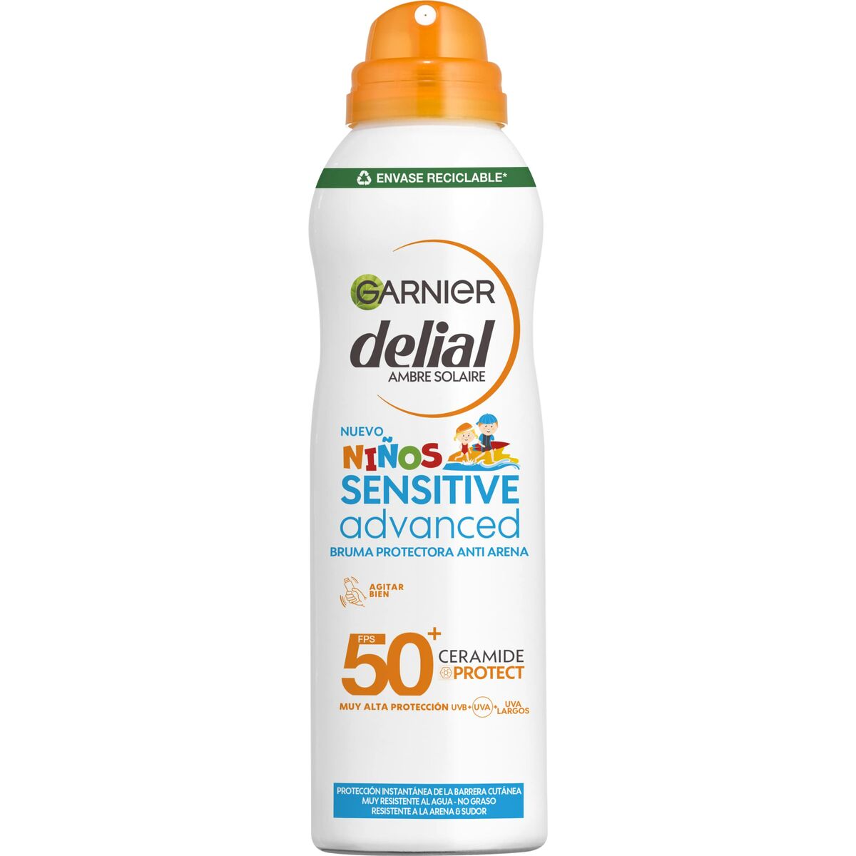 Spuma Solare Anti-sabbia Garnier Sensitive Advanced Per bambini SPF 50+ 150 ml 2 S05118029_0
