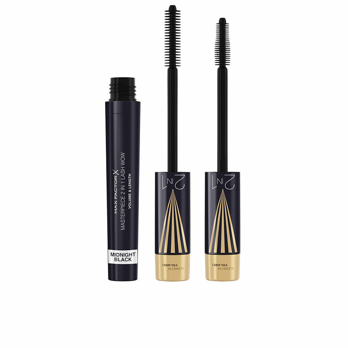 Mascara per Ciglia Max Factor Masterpiece 2 In 1 Lash Wow Nº 03 Midnight black 7 ml 2 S05121297_0