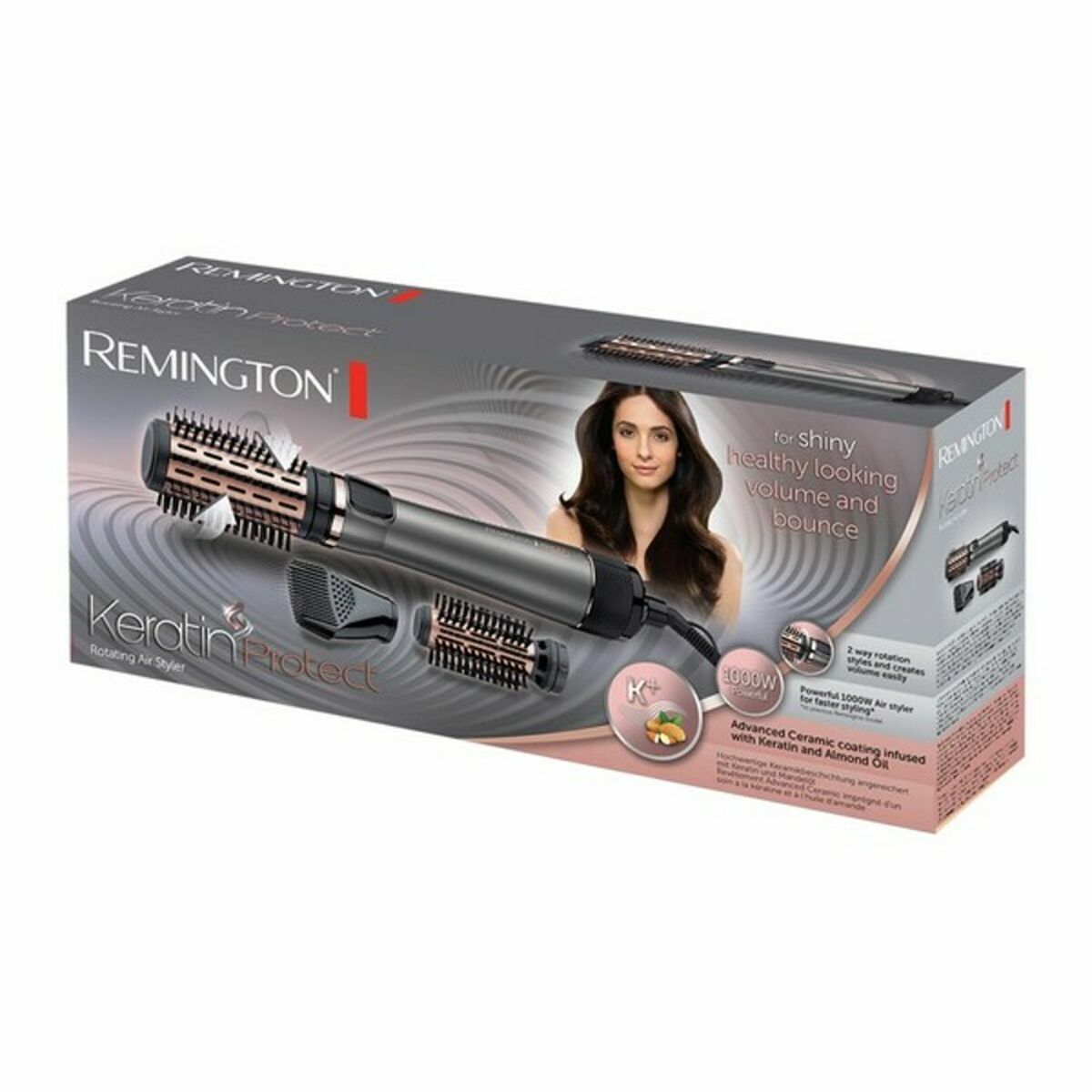 Spazzola Modellante Remington 45604560100 1000W Nero Oro Argentato 4 S9103750_2