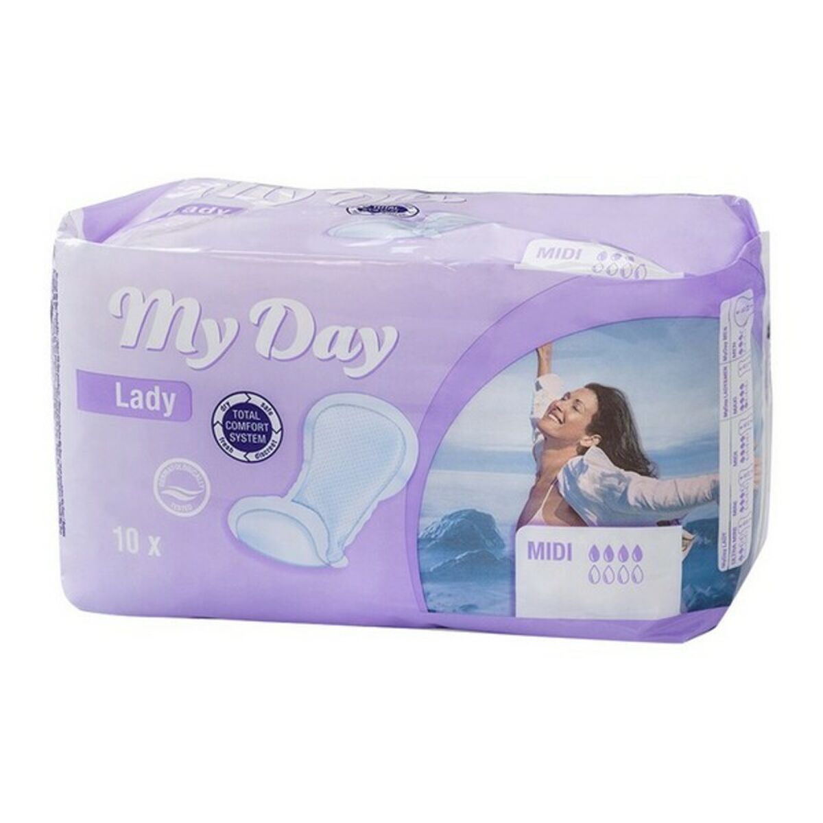 Assorbenti da incontinenza Midi My Day 180002 (10 uds) (Parafarmacia) 2 S0544617_0