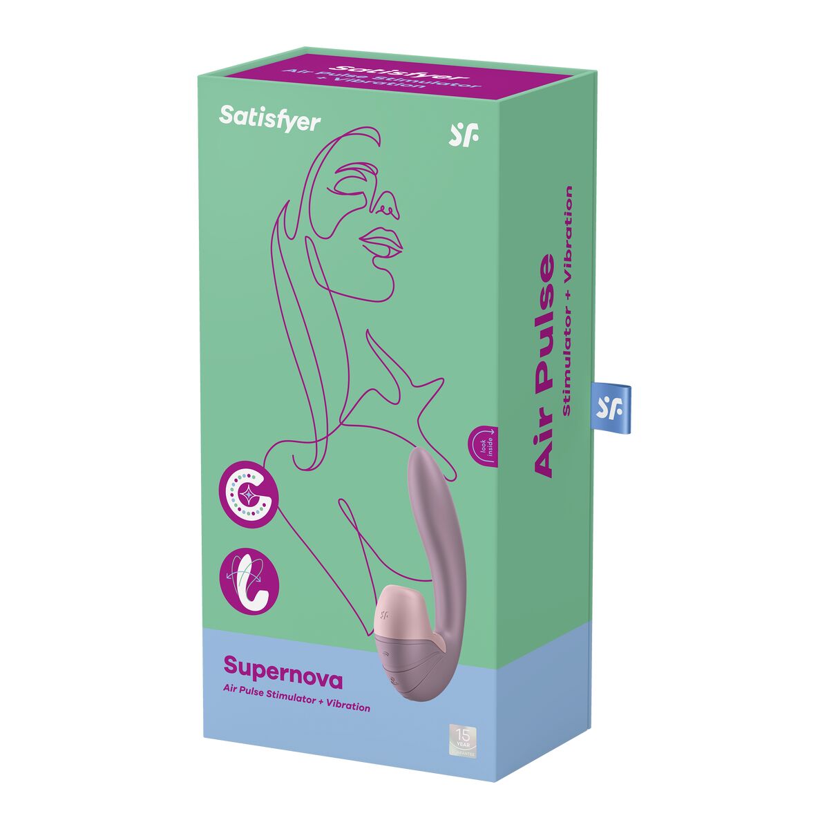 Vibratore Doppia Stimolazione Supernova Insertable Satisfyer Supernova Rosa Hot Rosa 2 S9402692_0