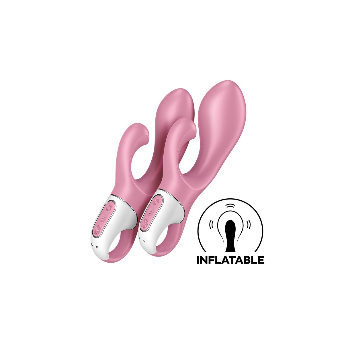 Vibratore per il Punto-G Satisfyer Air Pump Bunny 2 Light Rosa 3 S9402759_1