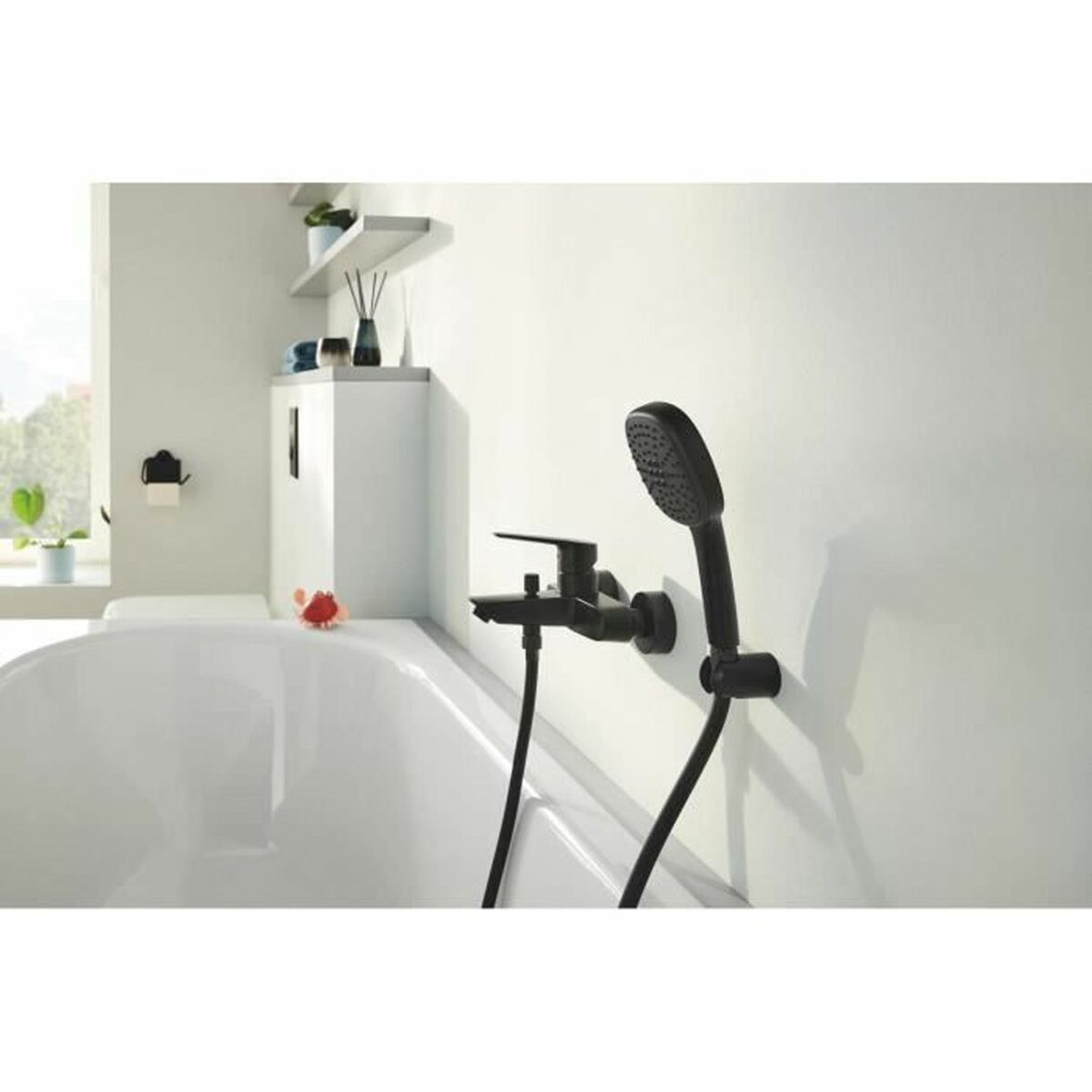 Soffione Grohe Nero Nero opaco Silicone ABS 3 S71003267_1