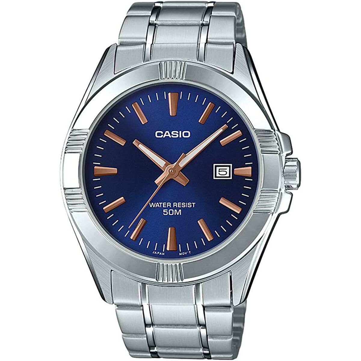 Orologio Uomo Casio BOLD DATE - BLUE Argentato (Ø 43,5 mm) 2 S7264542_0