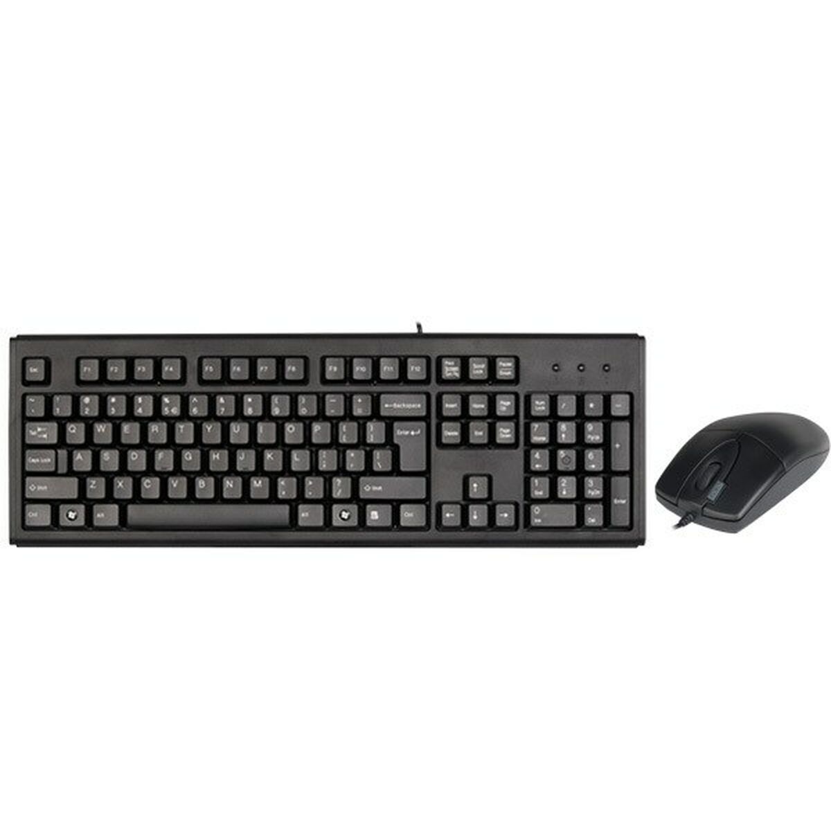 Tastiera e Mouse A4 Tech KM-720620D Nero Inglese QWERTY Qwerty US 2 S9122893_0