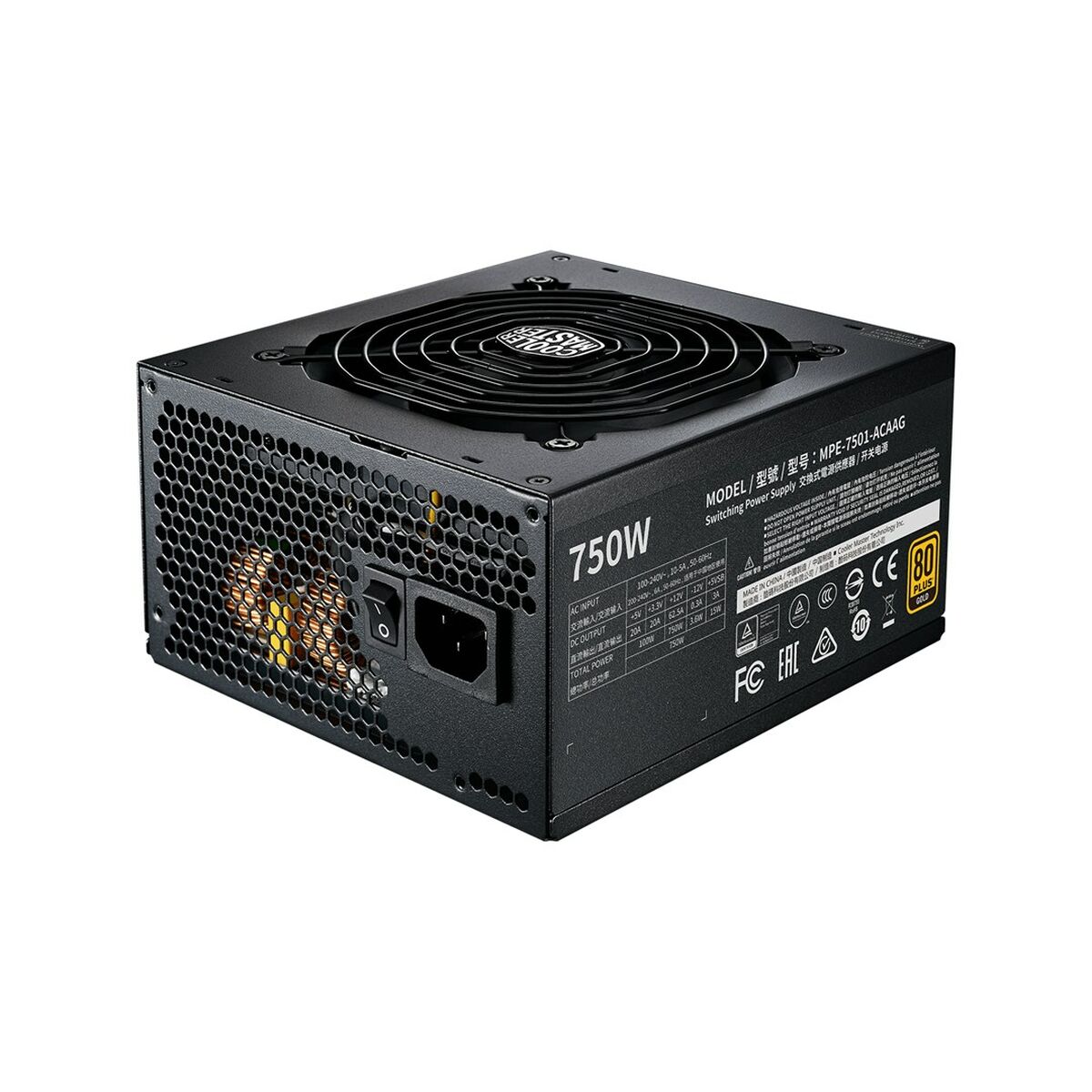 Fonte di Alimentazione Cooler Master MPE-7501-AFAAG-EU ATX 750 W 80 Plus Gold 2 S9129441_0