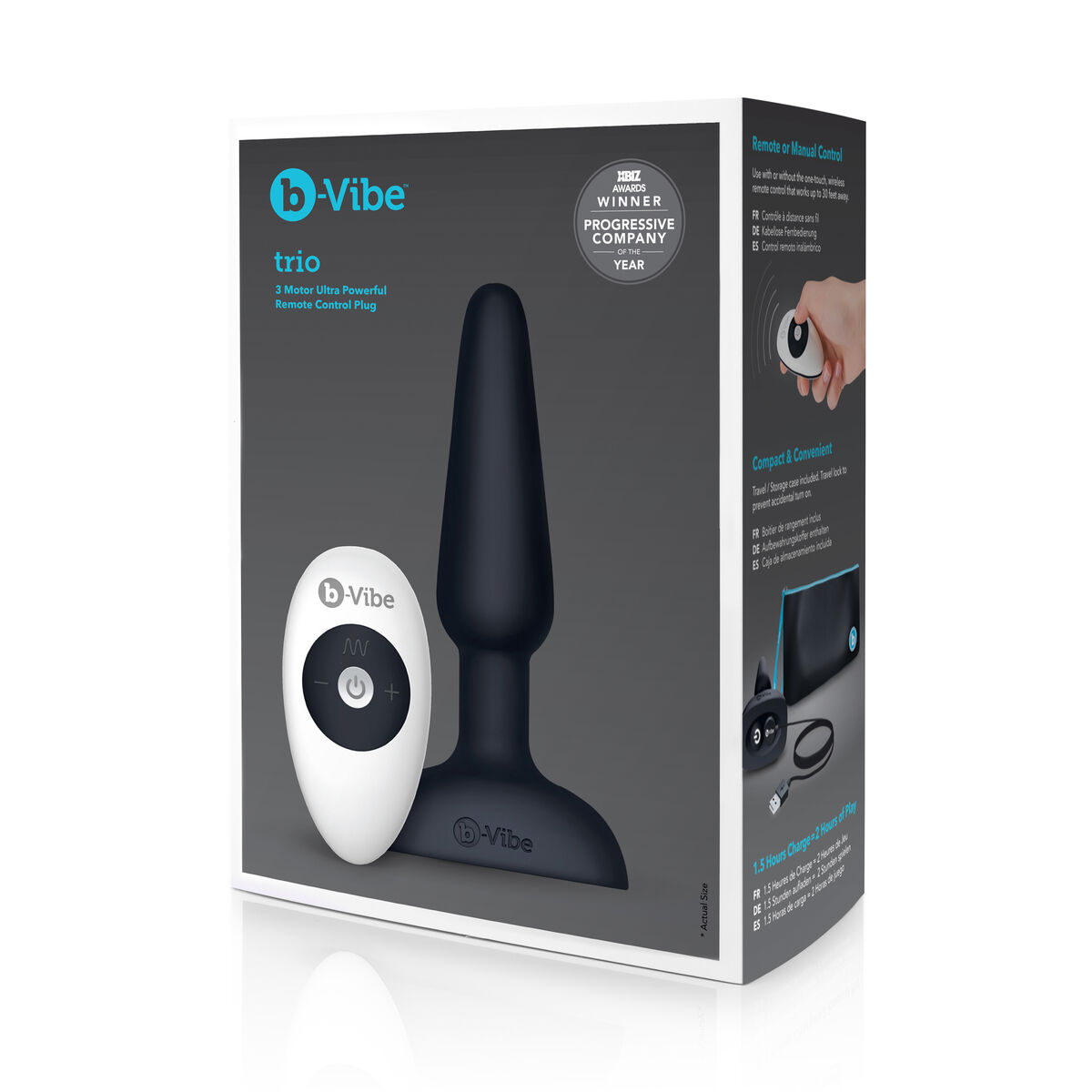Plug anale con telecomando B-Vibe 05882610000 Nero 2 S9402907_0