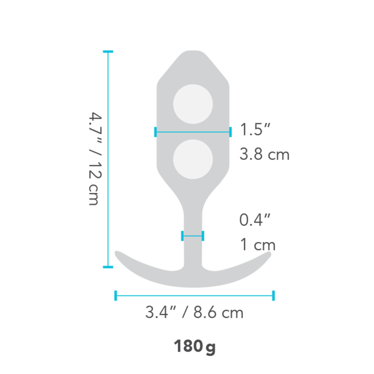 Plug Anale B-Vibe 96755 Azzurro 9 S9402921_7