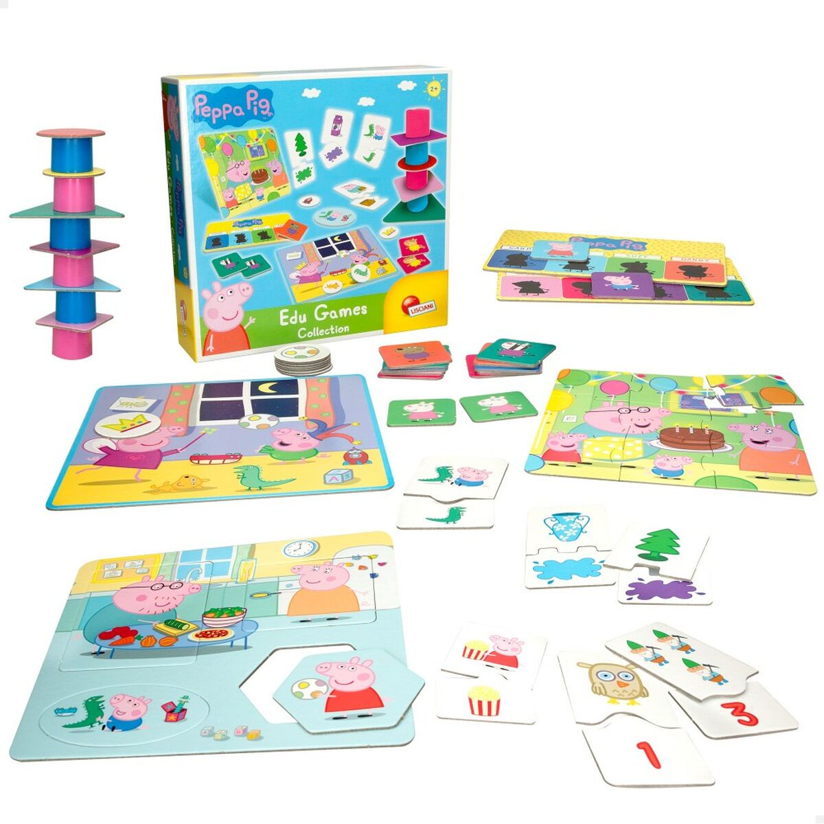 Gioco Educativo Peppa Pig Edu Games Collection 24,5 x 0,2 x 24,5 cm (6 Unità) 10 in 1 3 S8902579_1