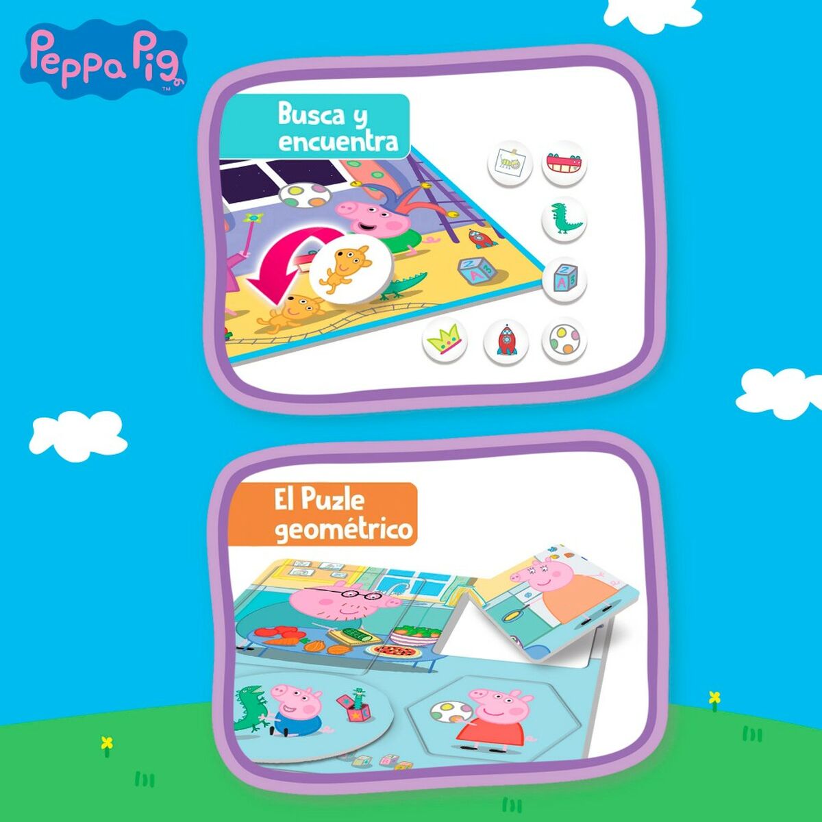 Gioco Educativo Peppa Pig Edu Games Collection 24,5 x 0,2 x 24,5 cm (6 Unità) 10 in 1 7 S8902579_5