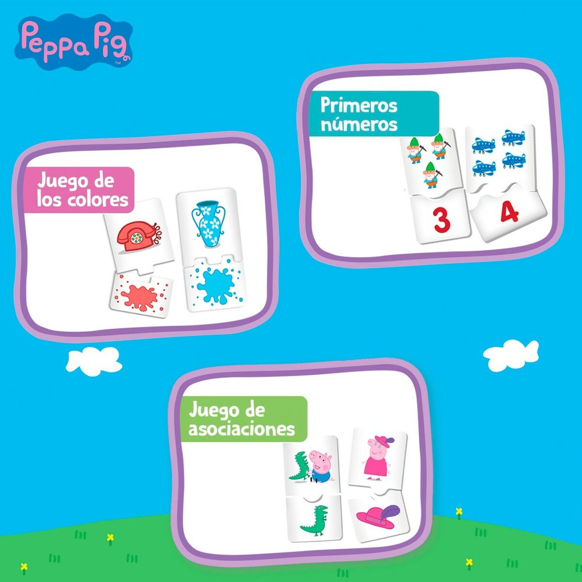 Gioco Educativo Peppa Pig Edu Games Collection 24,5 x 0,2 x 24,5 cm (6 Unità) 10 in 1 8 S8902579_6