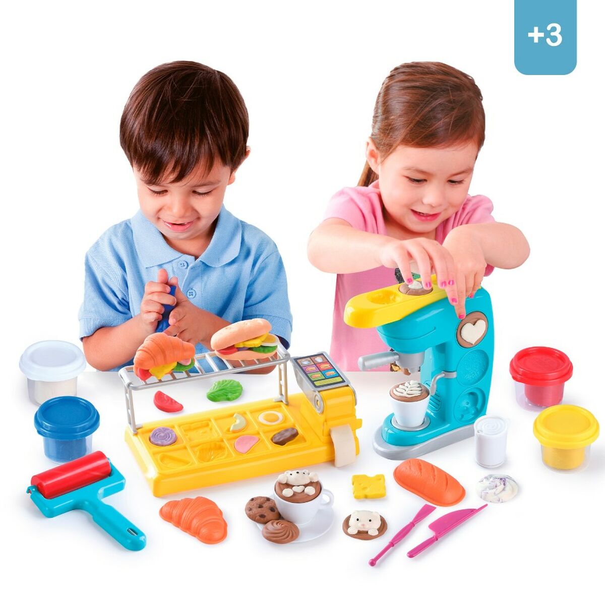 Gioco Creativo di Plastilina PlayGo (2 Unità) Caffettiera 7 S8903151_5