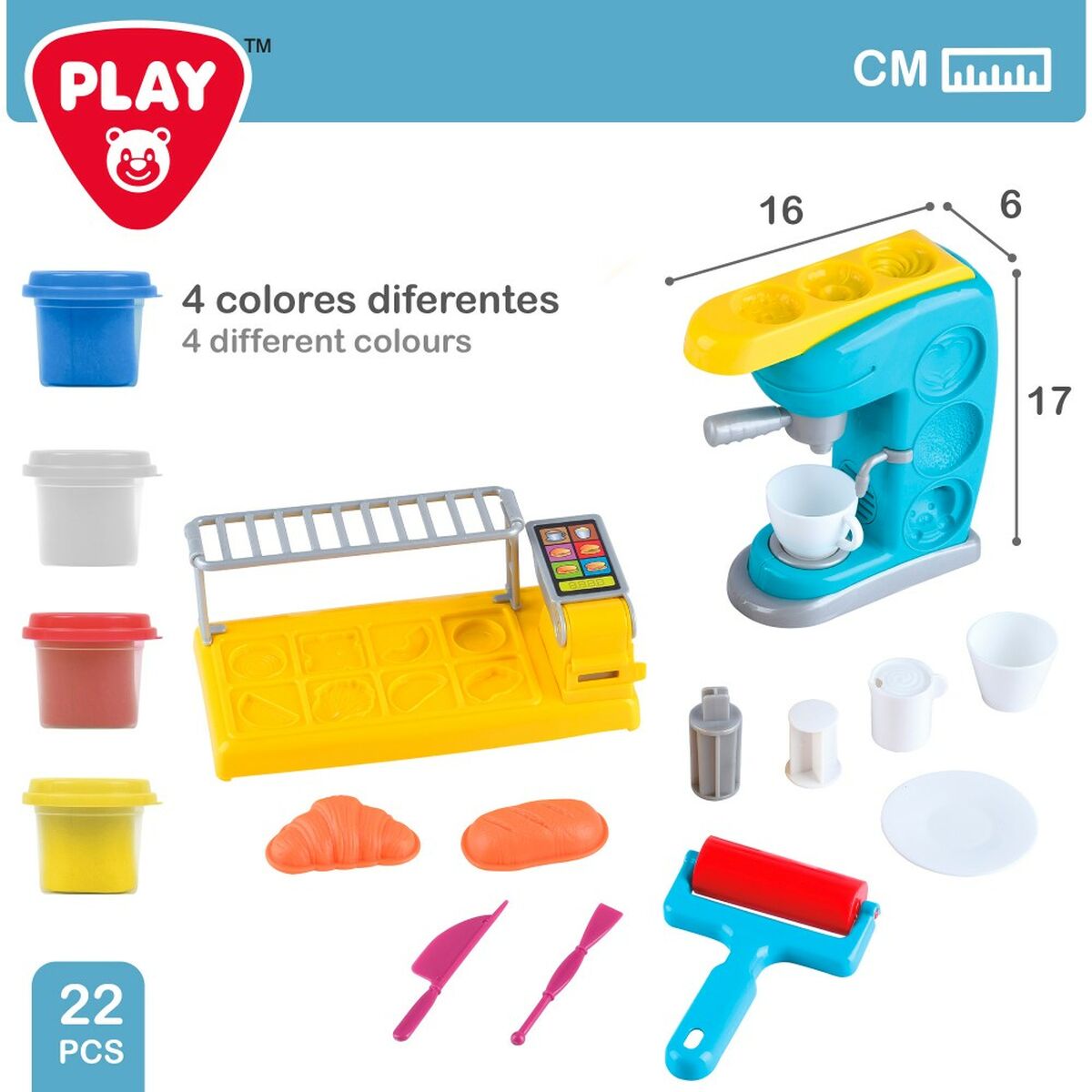 Gioco Creativo di Plastilina PlayGo (2 Unità) Caffettiera 8 S8903151_6