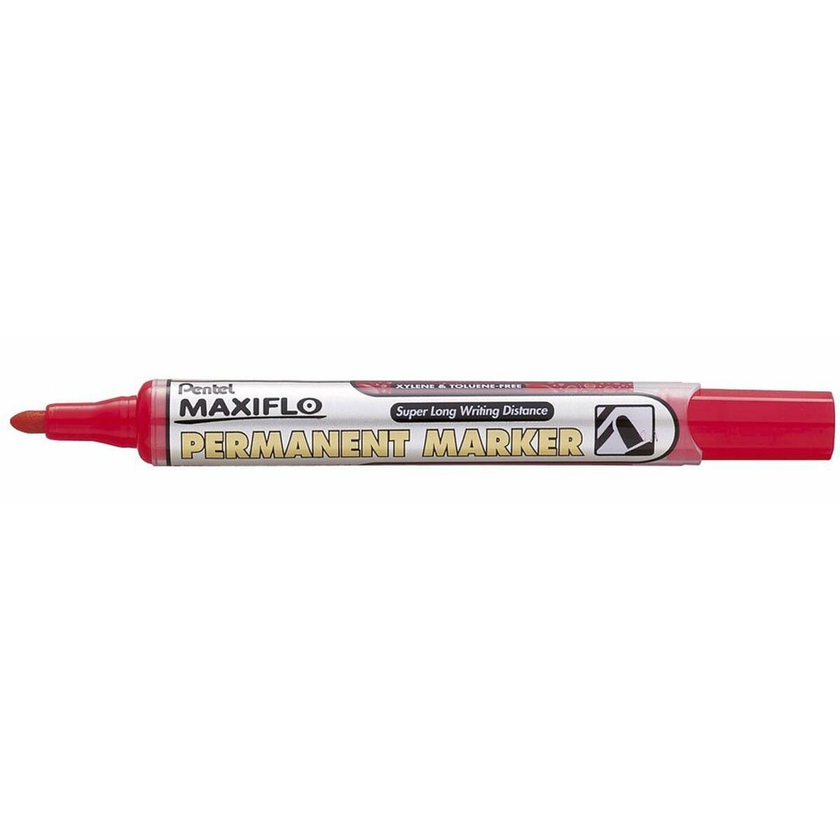 Marcatore permanente Pentel NLF50 Rosso 12 Pezzi (12 Unità) 3 S8422310_1