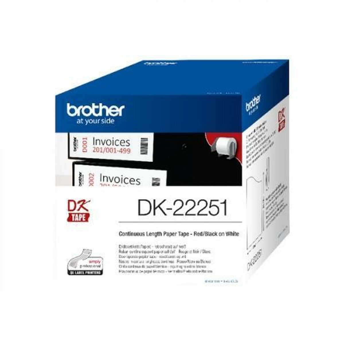 Nastro a lunghezza continua di carta termica Brother DK-22251 4 S8421128_2