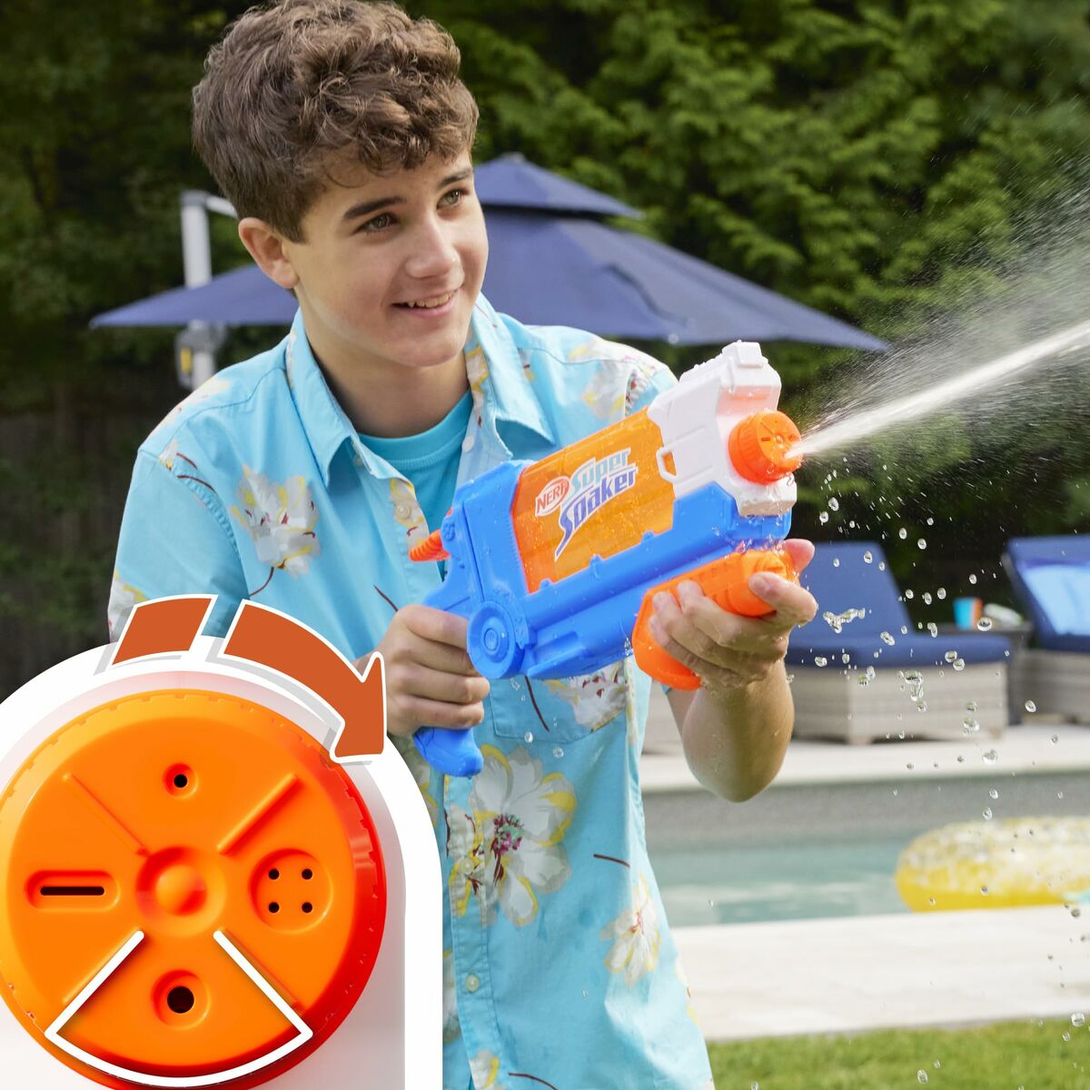 Pistola ad Acqua Hasbro Nerf Super Soaker Soa Flip 21,5 x 45 cm 13 S2435694_11