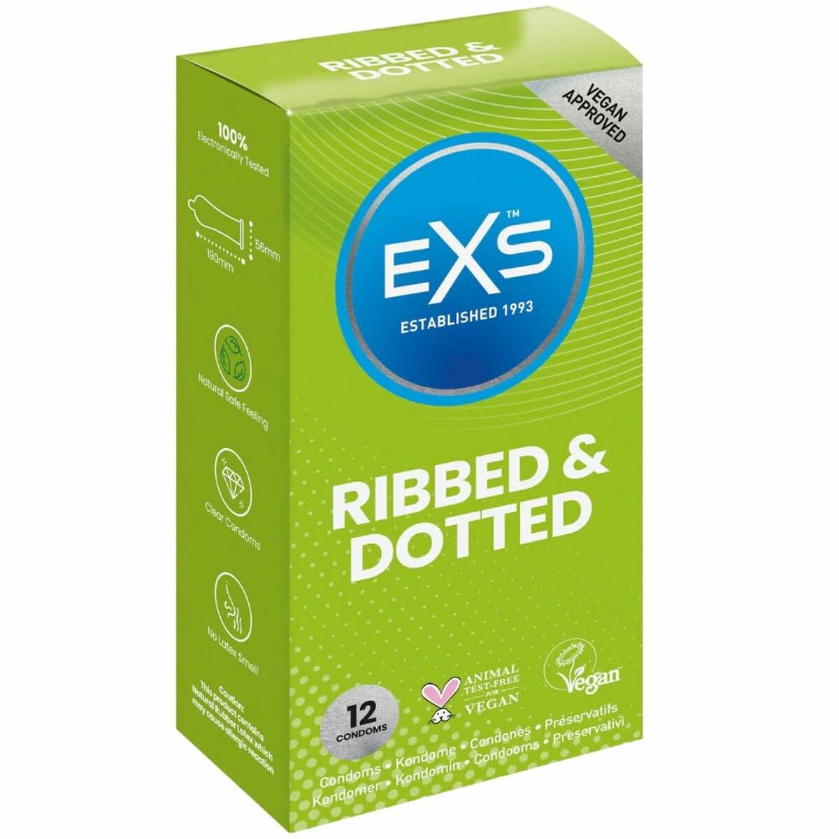 Preservativi EXS Ribbed 12 Unità 2 S4005302_0