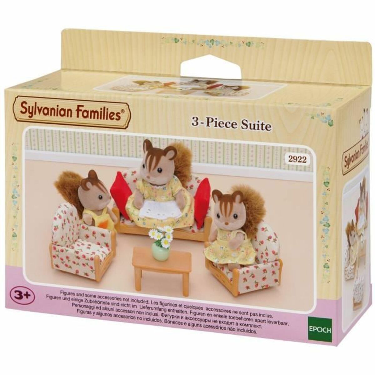 Accessori per Casa delle Bambole Sylvanian Families Sofa + 2 Armchairs + Table 2 S7156803_0