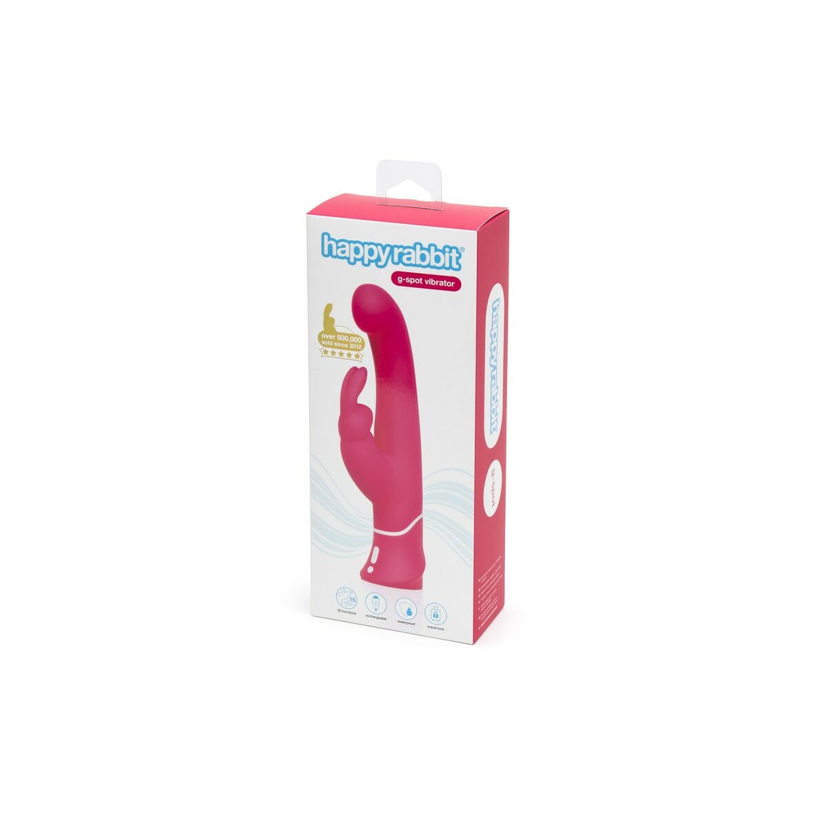 Vibratore Coniglio Happy Rabbit G-Spot Fucsia 6 M0402473_4
