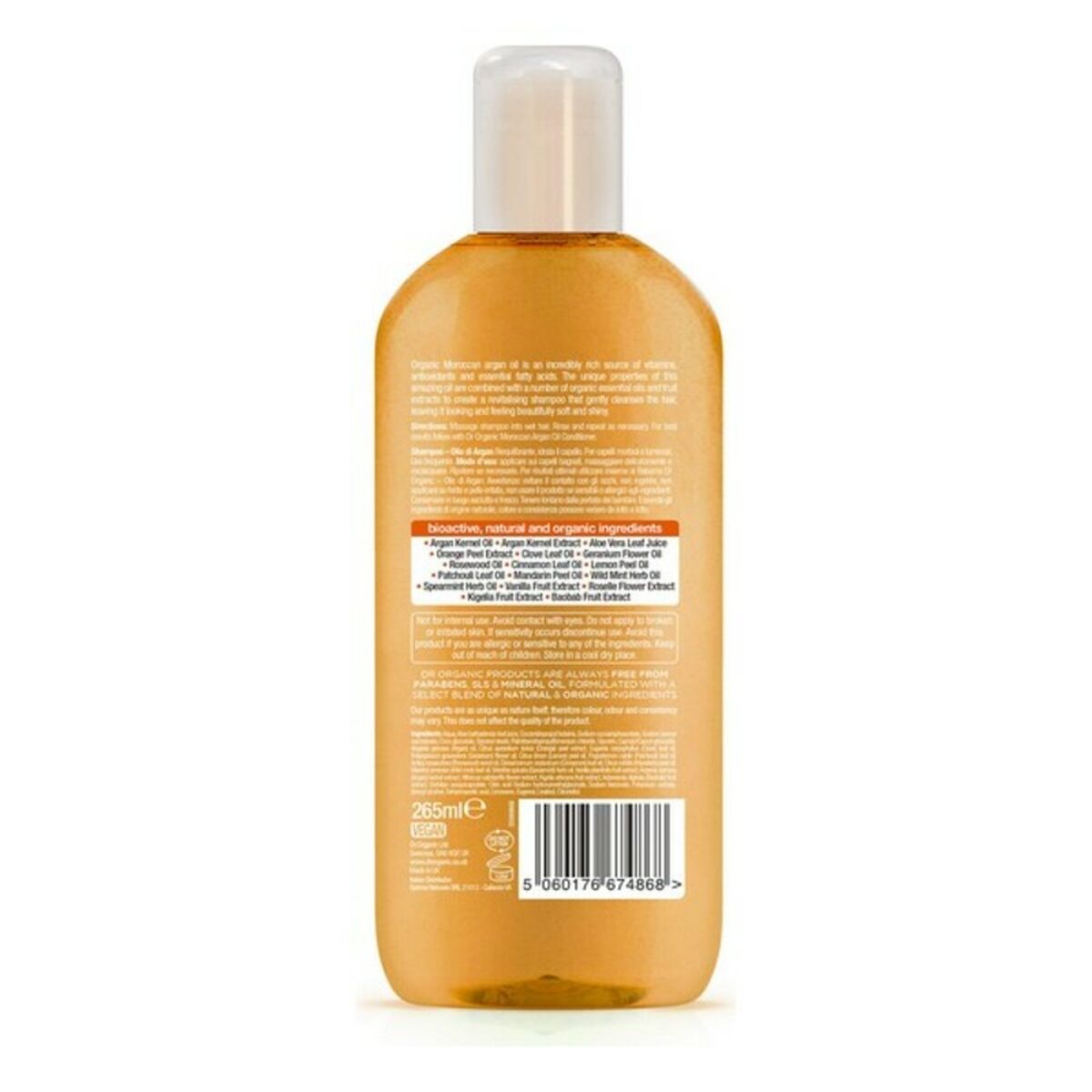 Shampoo Rivitalizzante Dr.Organic Argán 265 ml 3 S0582114_1