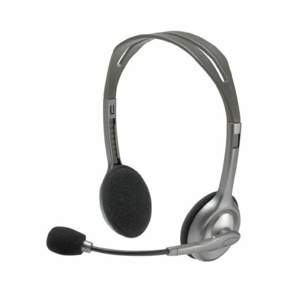 Auricolari con Microfono Logitech 981-000271 2 x Jack 1,4 m Nero Grigio 3 S0460367_1