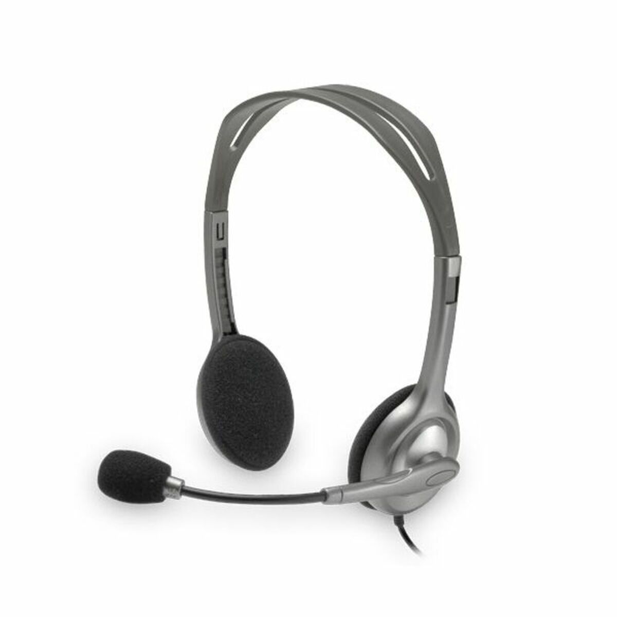 Auricolari con Microfono Logitech 981-000271 2 x Jack 1,4 m Nero Grigio 7 S0460367_5