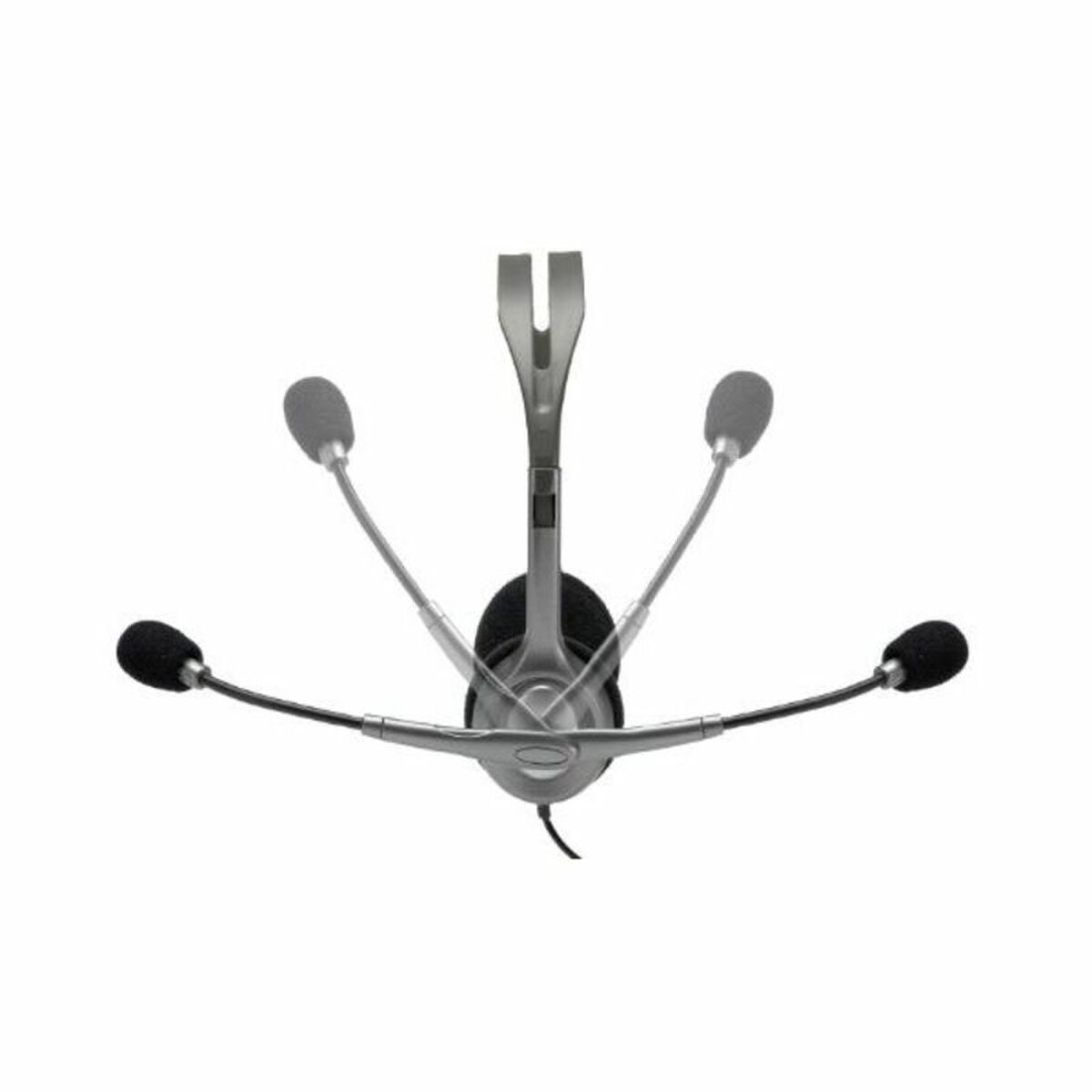 Auricolari con Microfono Logitech 981-000271 2 x Jack 1,4 m Nero Grigio 8 S0460367_6